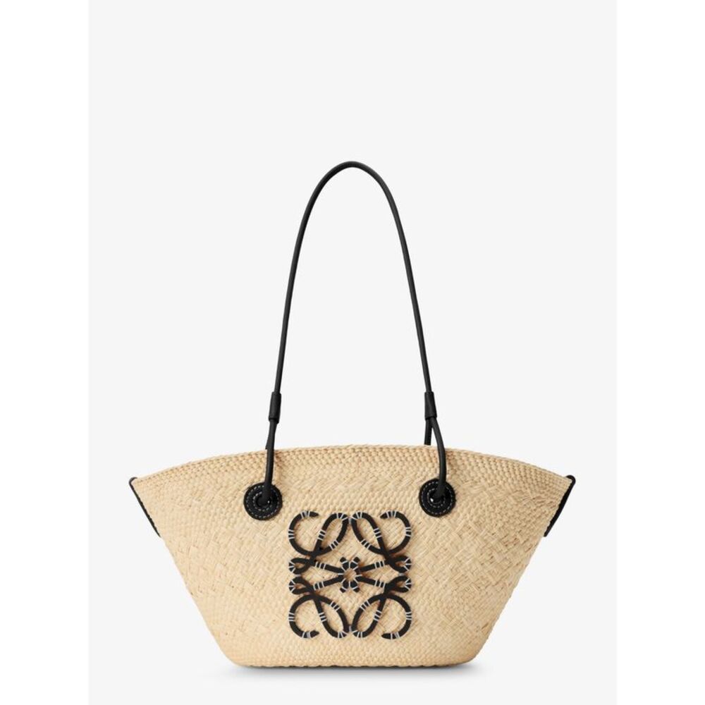 Loewe Women Paula's Ibiza-Anagram Palm Leaves And Leather Shoulder Bag